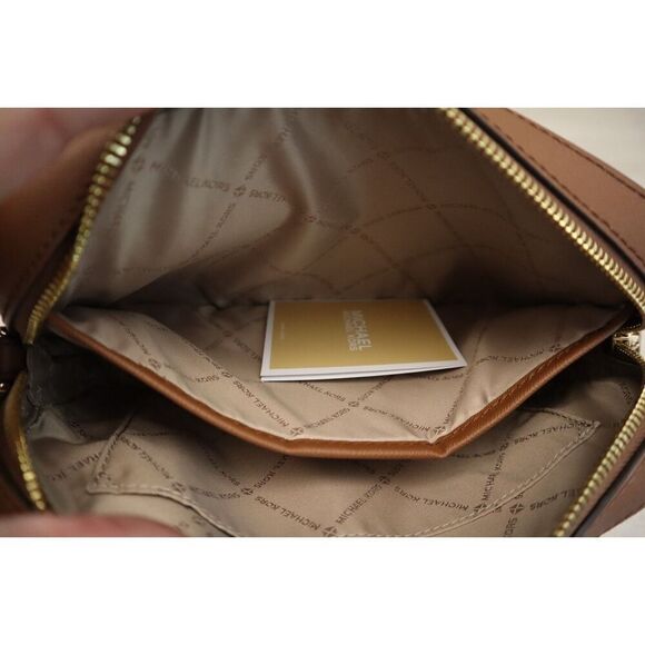 Michael Kors Jet Set 35S1GTTC7L Large Brown Saffiano Leather Crossbody Bag - Picture 7 of 16